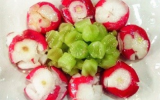 樱桃萝卜拌青笋